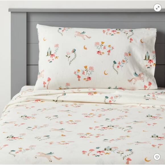 Pegasus & Rainbow Full Cotton Sheet Set - Picture 1 of 7